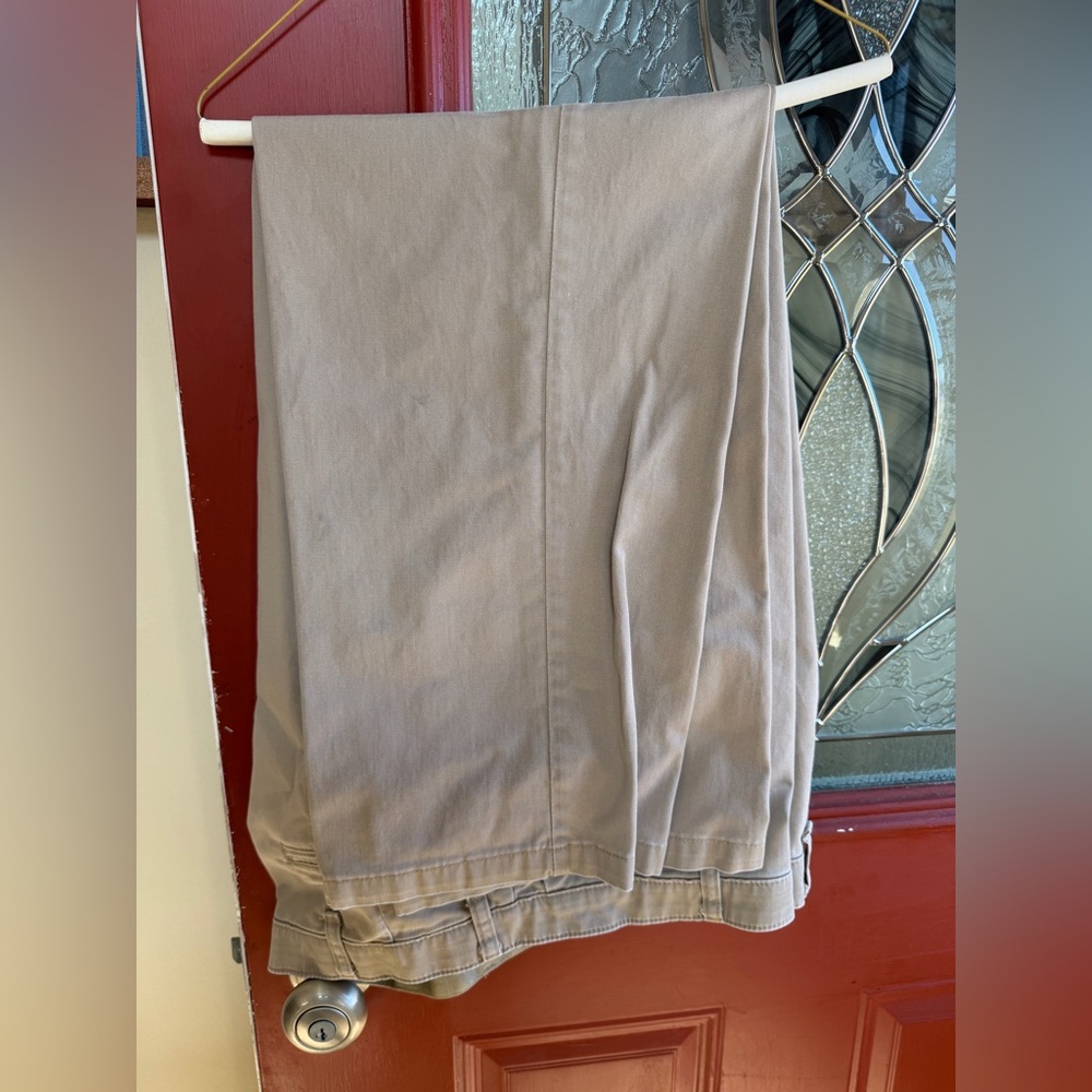 Neutral Khaki Casual Pants